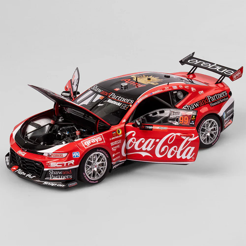 1:18 Coca-Cola Racing By Erebus #99 Chevrolet Camaro ZL1 - 2023 Bathurst 1000 Pole Position