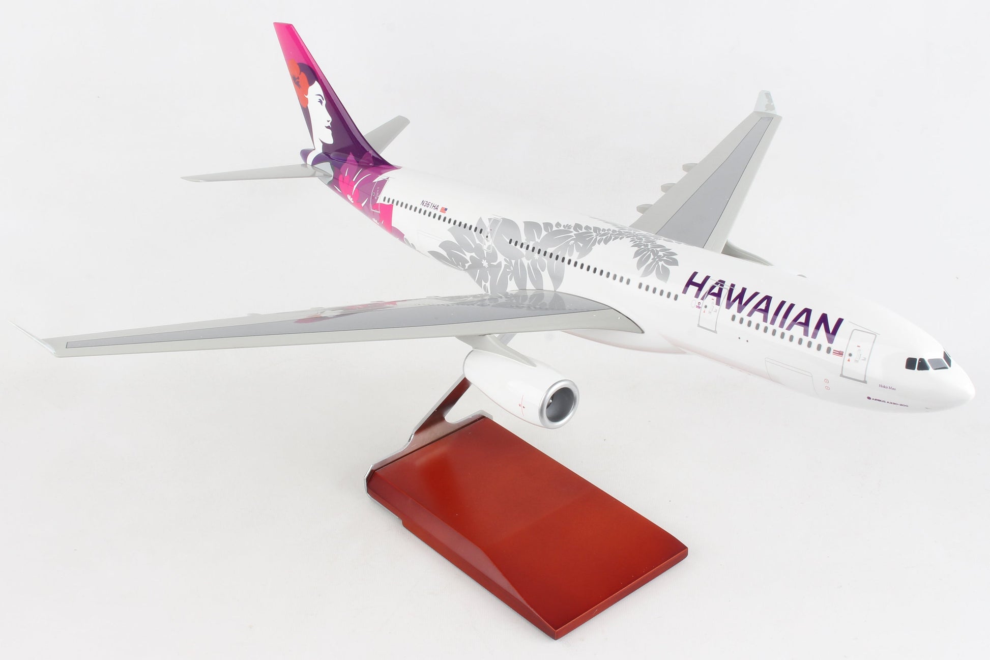 SKR9201 SKYMARKS HAWAIIAN A330-200 1/100 W/WOOD STAND & GEAR